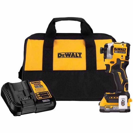 Sell your used Dewalt tools – Get cash for DeWalt DCF850E1 20V Max Atomic 1/4" Brushless Cordless 3-Speed Impact Driver Kit at WeBuyTool.com