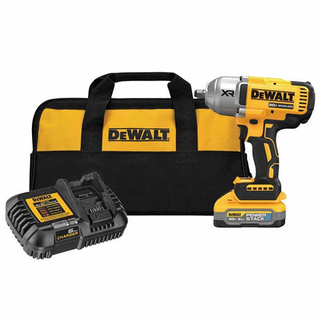 Sell your used Dewalt tools – Get cash for DeWalt DCF900H1 20V Max XR 1/2 In. High Torque Impact Wrench With Hog Ring Anvil Kit With Dewalt Powerstack 5.0 Ah Battery at WeBuyTool.com