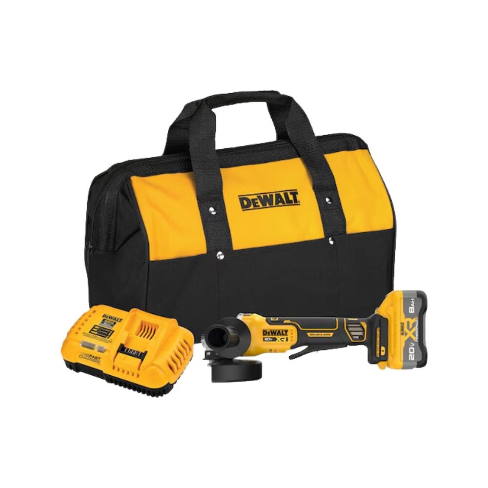 Sell your used Dewalt tools – Get cash for DeWalt DCG410WW1 20V Max* XR Brushless Cordless 4-1/2" - 5" Angle Grinder Kit with XR POWERPACK at WeBuyTool.com