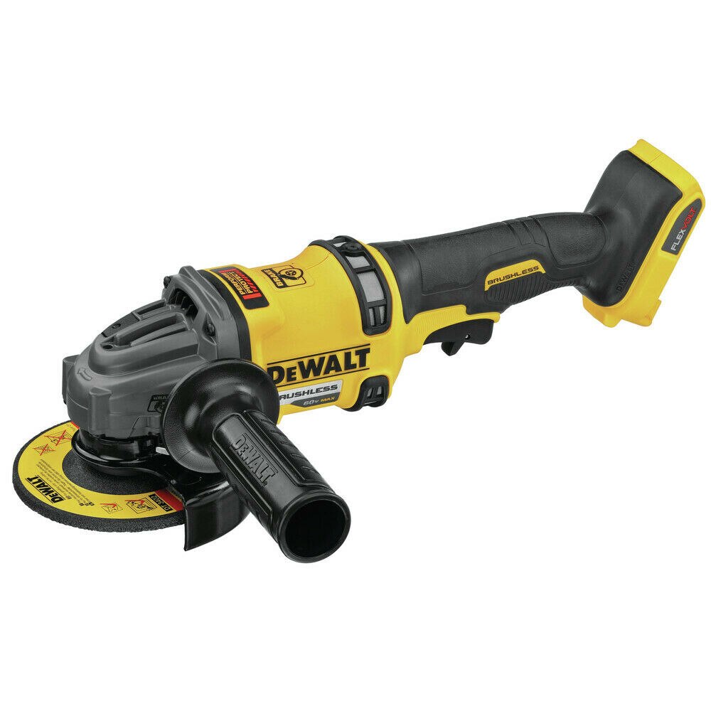 Sell your used Dewalt tools – Get cash for DeWalt DCG418B 60V Max Flexvolt 4-1/2" / 6" Grinder W Kick Back Brake - No Lock Bare Tool at WeBuyTool.com