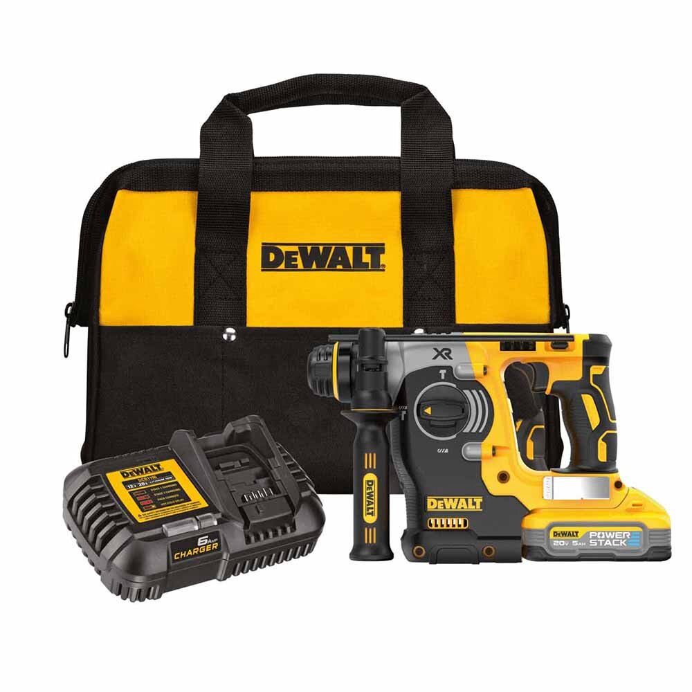 Sell your used Dewalt tools – Get cash for DeWalt DCH273H1 20V Max XR Brushless Cordless 1 In. SDS Plus Rotary Hammer Kit With Dewalt Powerstack 5.0 Ah Battery at WeBuyTool.com