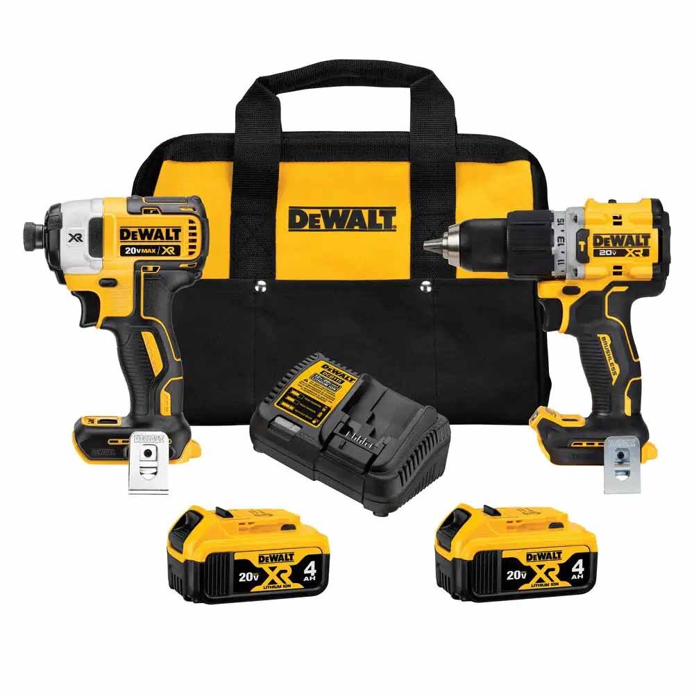 Sell your used Dewalt tools – Get cash for DeWalt DCK249M2 20V MAX XR Brushless 2 Tool Combo Kit with (2) 4.0Ah Batteries and Charger at WeBuyTool.com