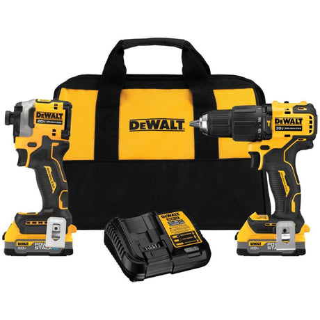 Sell your used Dewalt tools – Get cash for DEWALT DCK254E2 ATOMIC™ 20V MAX* Brushless Hammer Drill and Impact Driver Combo Kit with DEWALT POWERSTACK™ Compact Batteries at WeBuyTool.com