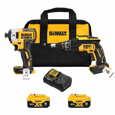 Sell your used Dewalt tools – Get cash for DeWalt DCK268P2 20V MAX XR Brushless Drywall Screwgun and Impact Driver Combo Kit (5.0Ah) at WeBuyTool.com