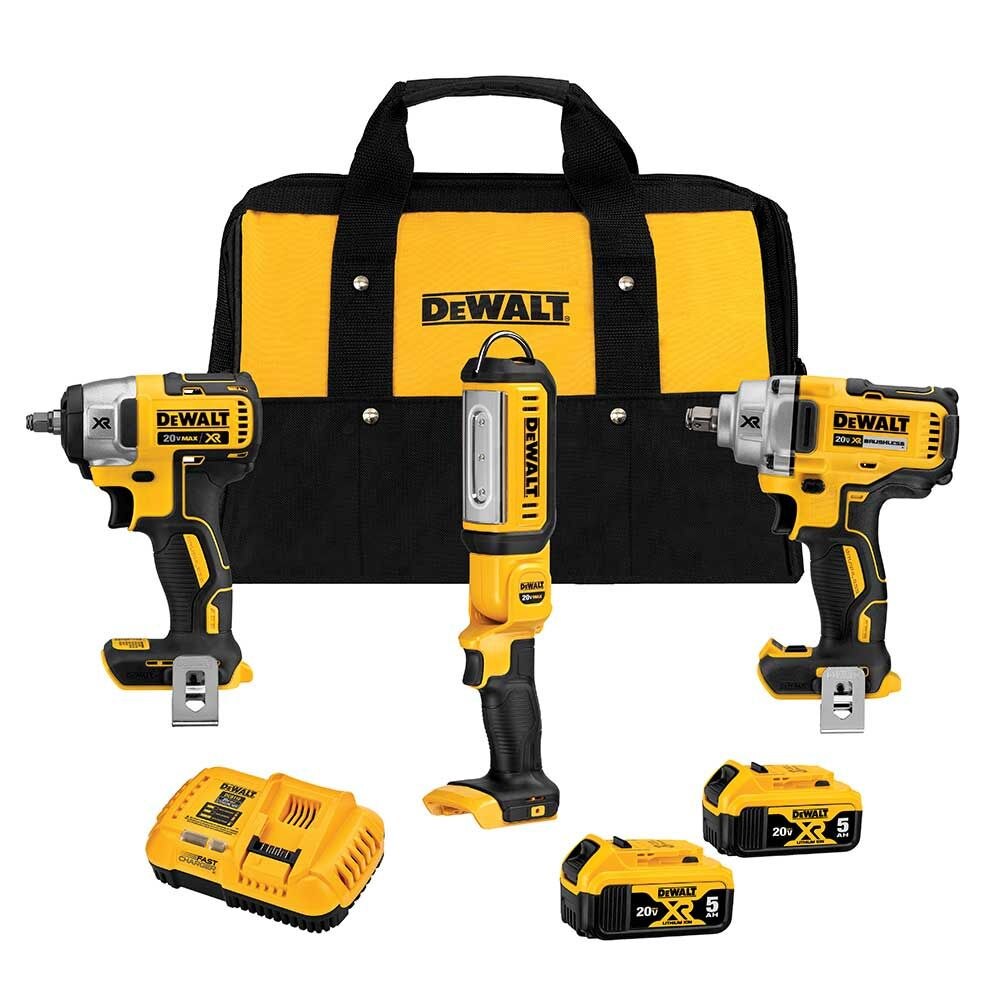 Sell your used Dewalt tools – Get cash for DeWalt DCK302P2 20V Max XR Brushless Cordless 3-Tool Automotive Kit at WeBuyTool.com
