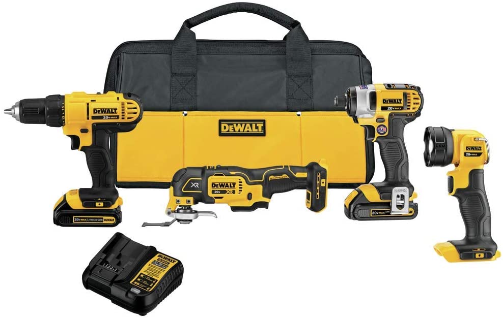 Sell your used Dewalt tools – Get cash for DeWalt DCK444C2 20V MAX Cordless 4-Tool Combo Kit at WeBuyTool.com