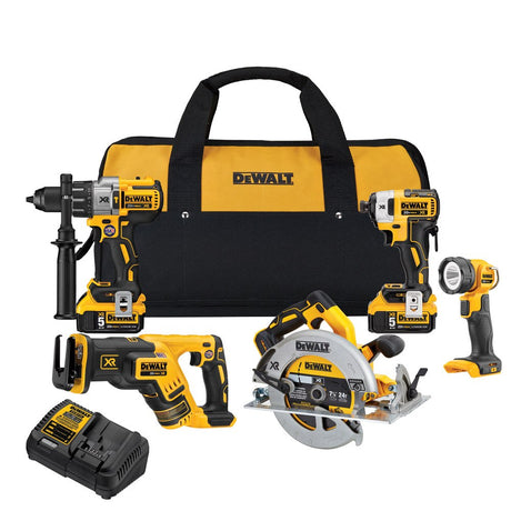 Sell your used Dewalt tools – Get cash for DeWalt DCK594P2 20V MAX XR Lithium Ion 5-Tool Combo kit at WeBuyTool.com