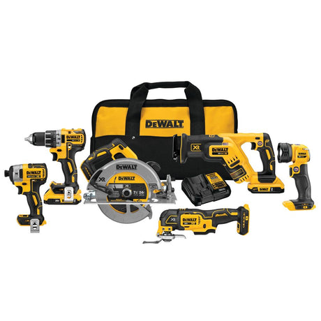 Sell your used Dewalt tools – Get cash for DeWalt DCK684D2 20-Volt MAX Cordless 6-Tool Combo Kit with (2) 20-Volt 2.0Ah Batteries &amp; Charger at WeBuyTool.com