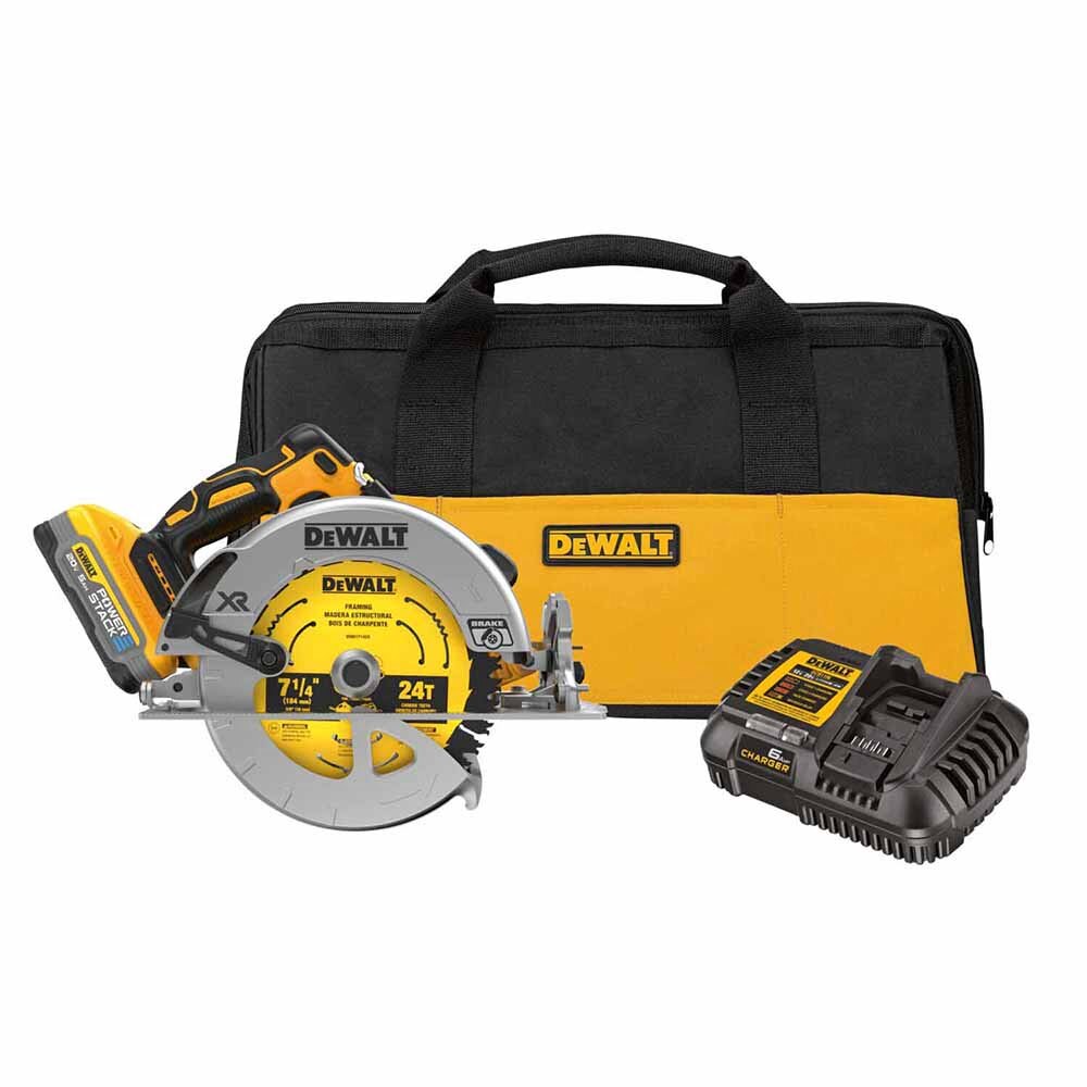 Sell your used Dewalt tools – Get cash for DeWalt DCS570H1 20V Max XR Brushless Cordless 7 1/4 In. Circular Saw Kit With Dewalt Powerstack 5.0Ah Battery at WeBuyTool.com