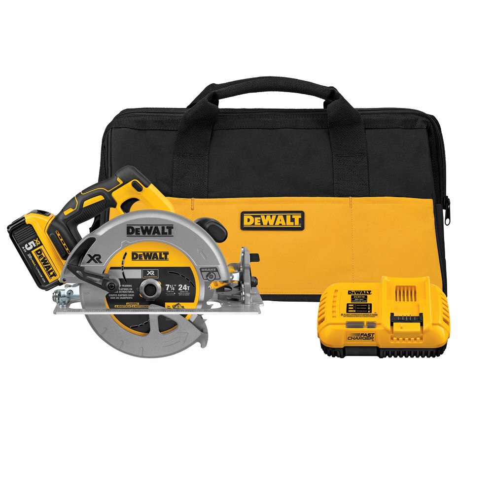 Sell your used Dewalt tools – Get cash for DeWalt DCS570P1 7-1/4" 20V MAX Cordless Circular Saw with Brake Kit and 5.0 Battery at WeBuyTool.com