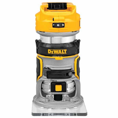 Sell your used Dewalt tools – Get cash for DeWalt DCW600B 20 Volt Depth Adjusting Brushless Cordless Router, Bare Tool at WeBuyTool.com