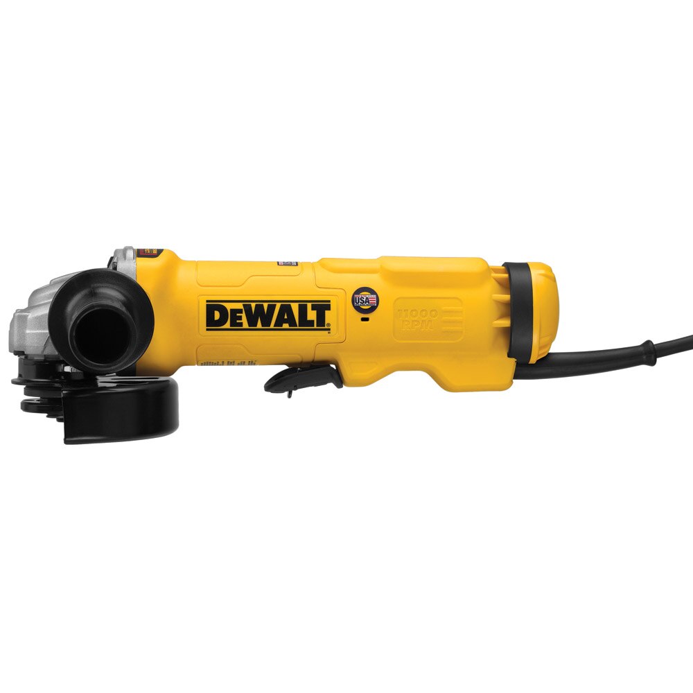 Sell your used Dewalt tools – Get cash for DeWalt DWE43114N 4-1/2" / 5" Angle Grinder 13A, 11K RPM, Paddle, No Lock at WeBuyTool.com
