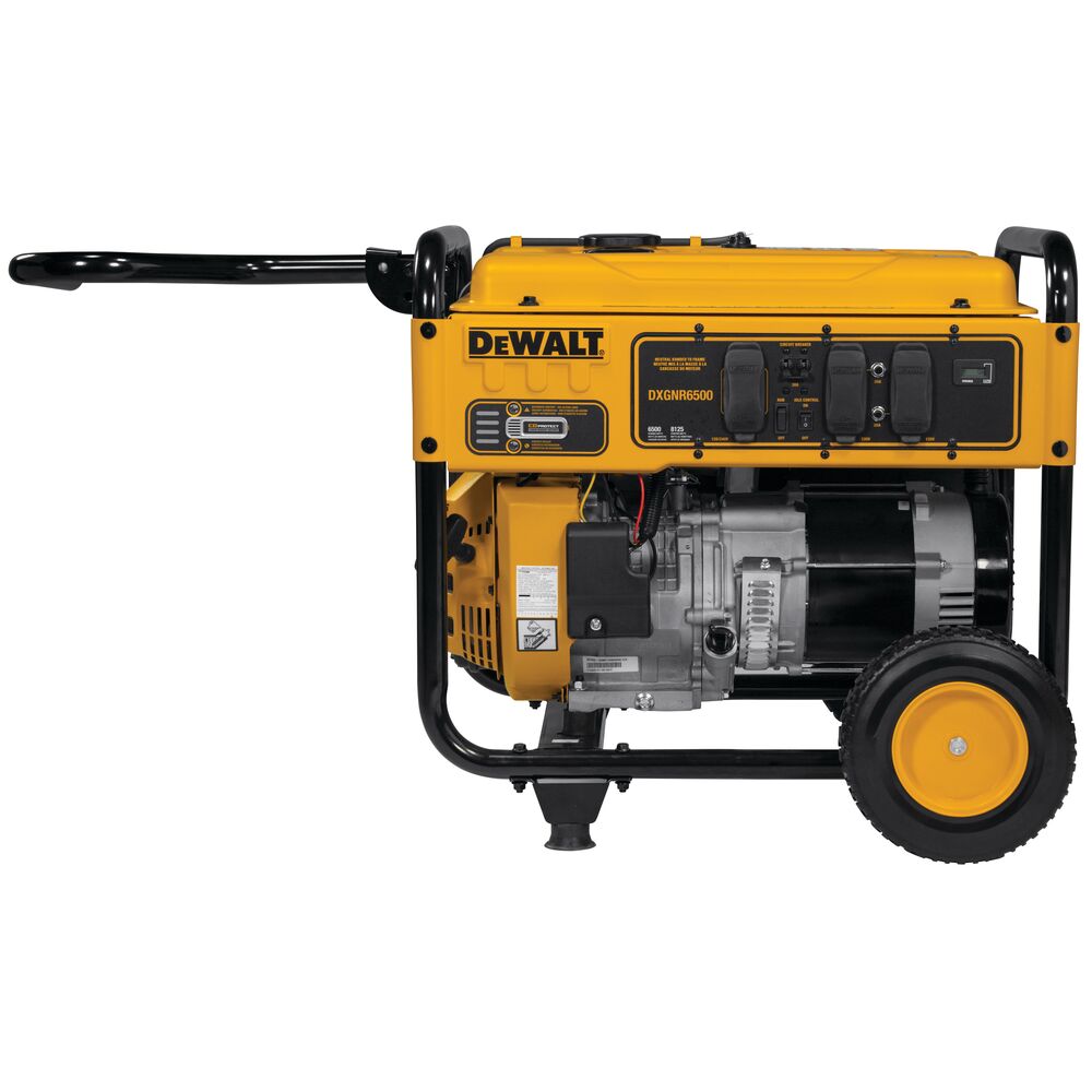 Sell your used Dewalt tools – Get cash for DeWalt PMC166500 DXGNR6500 6500 Watt Portable Gas Generator w Wheels, 389cc (2) 5-20R (1) L14-30R 120V/240V 30A at WeBuyTool.com