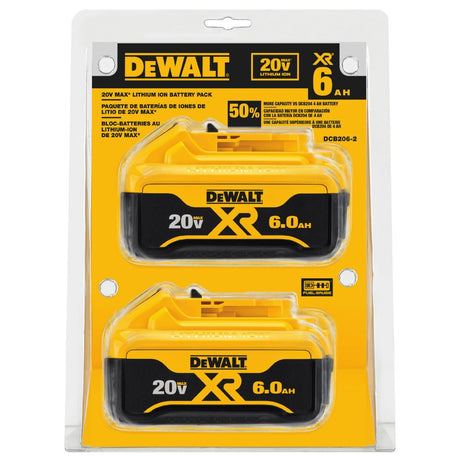 Sell your used Dewalt tools – Get cash for DeWalt DCB206-2 20V MAX Li-Ion XR 6.0 AH Battery 2 Pack at WeBuyTool.com