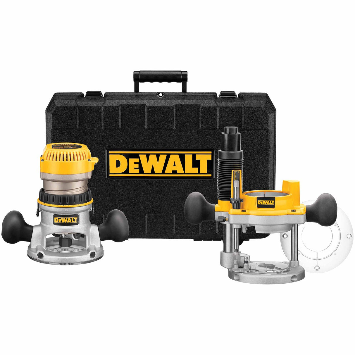 Sell your used Dewalt tools – Get cash for DeWalt DW618PK 2-1/4 HP EVS Fixed Base / Plunge Router Combo Kit with Soft Start at WeBuyTool.com