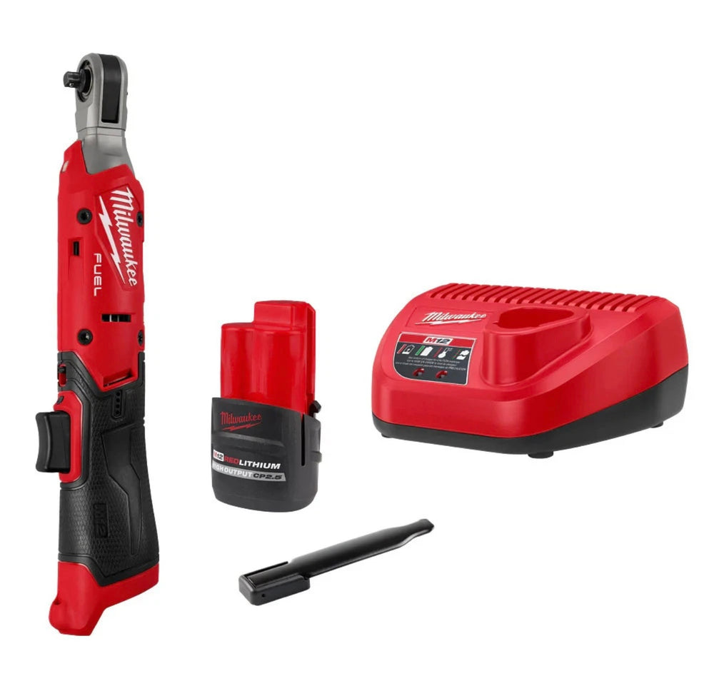 Milwaukee 3052-21 M12 FUEL 12V 1/4" Cordless Li-Ion Ratchet Kit