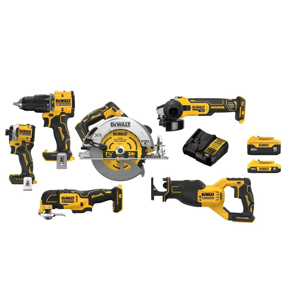 DEWALT DCK650D1P1 20V MAX 6 Tool Combo Kit