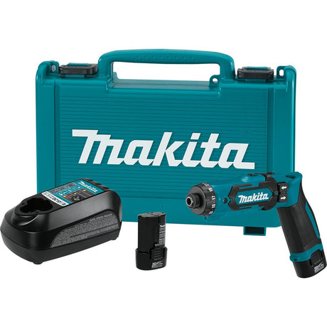 Sell your used Makita tools – Get cash for Makita DF012DSE 7.2V Lithium-Ion 1/4" Hex Driver-Drill with Auto-Stop Clutch at WeBuyTool.com