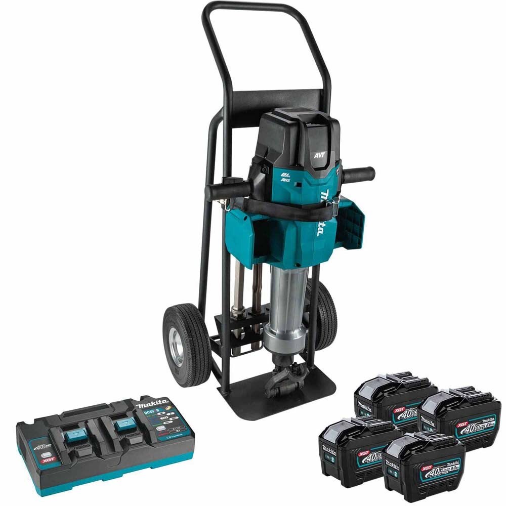 Sell your used Makita tools – Get cash for Makita GMH04PL4X 80V max XGT Brushless 70 lb. 1-1/8" Hex AVT Breaker Hammer Kit w/ 4 Batt (8.0Ah) at WeBuyTool.com