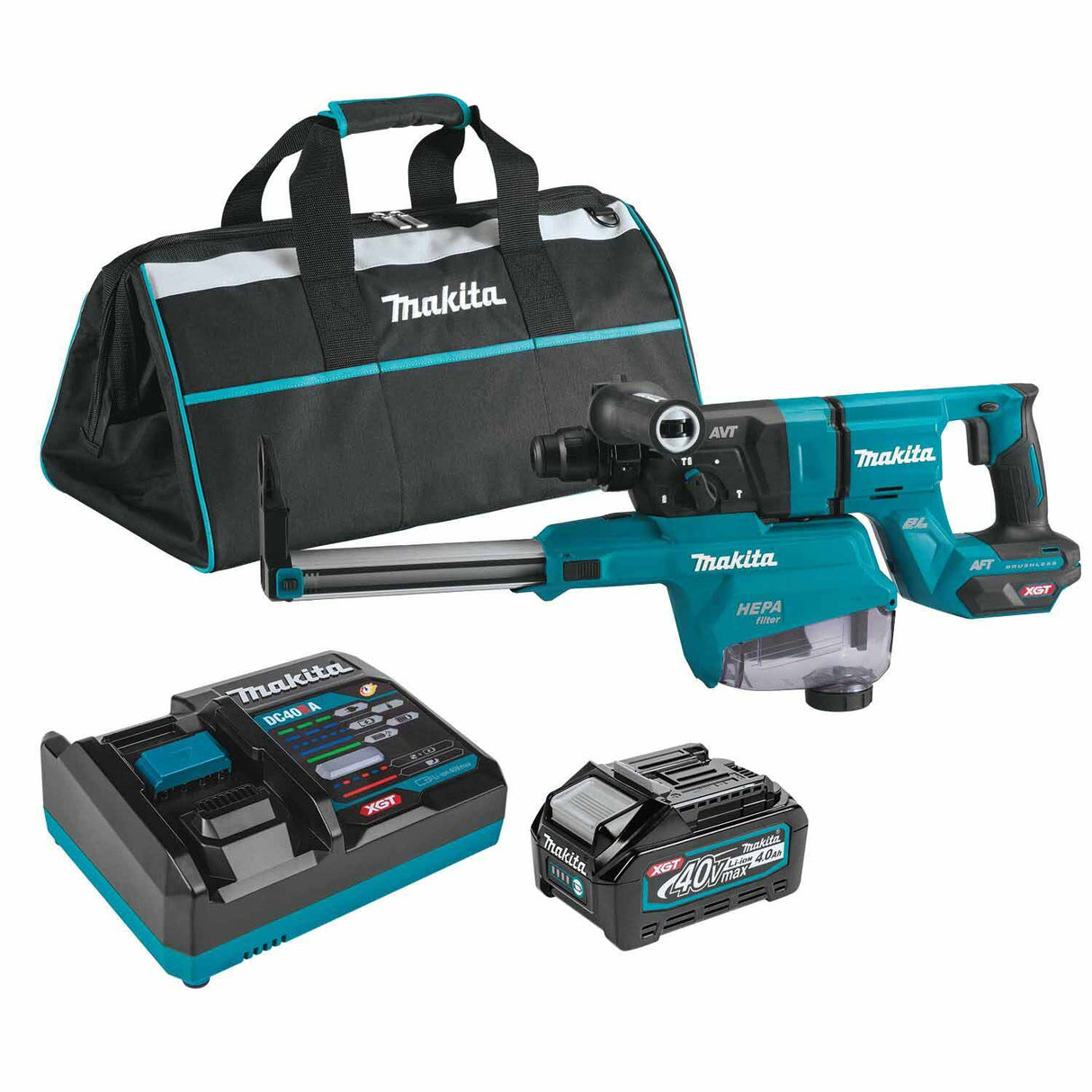 Sell your used Makita tools – Get cash for Makita GRH07M1W 40V max XGT Rotary Hammer (D-Handle) Kit w/ Dust Extractor at WeBuyTool.com