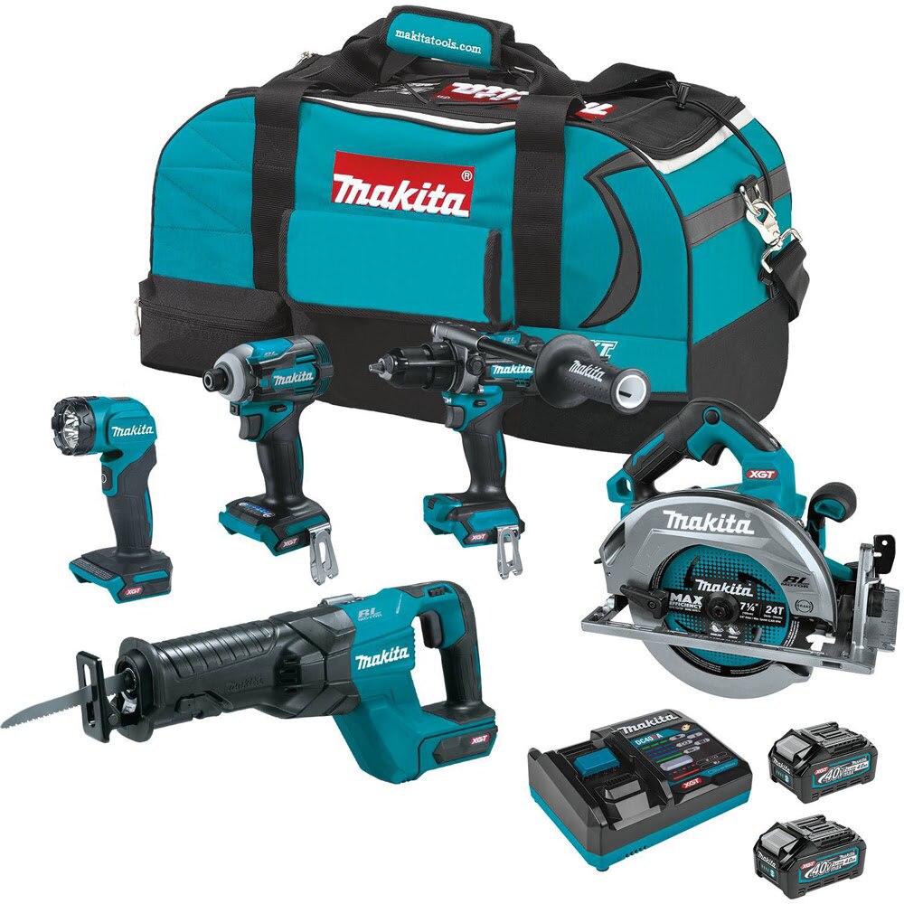 Sell your used Makita tools – Get cash for Makita GT501M 40V max XGT Brushless Cordless 5-Pc. Combo Kit (4.0Ah) at WeBuyTool.com