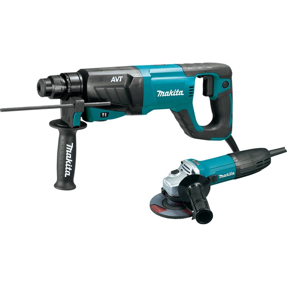 Sell your used Makita tools – Get cash for Makita HR2641X1 1" AVT Rotary Hammer, SDS-PLUS, w/ Case and 4-1/2" Angle Grinder at WeBuyTool.com