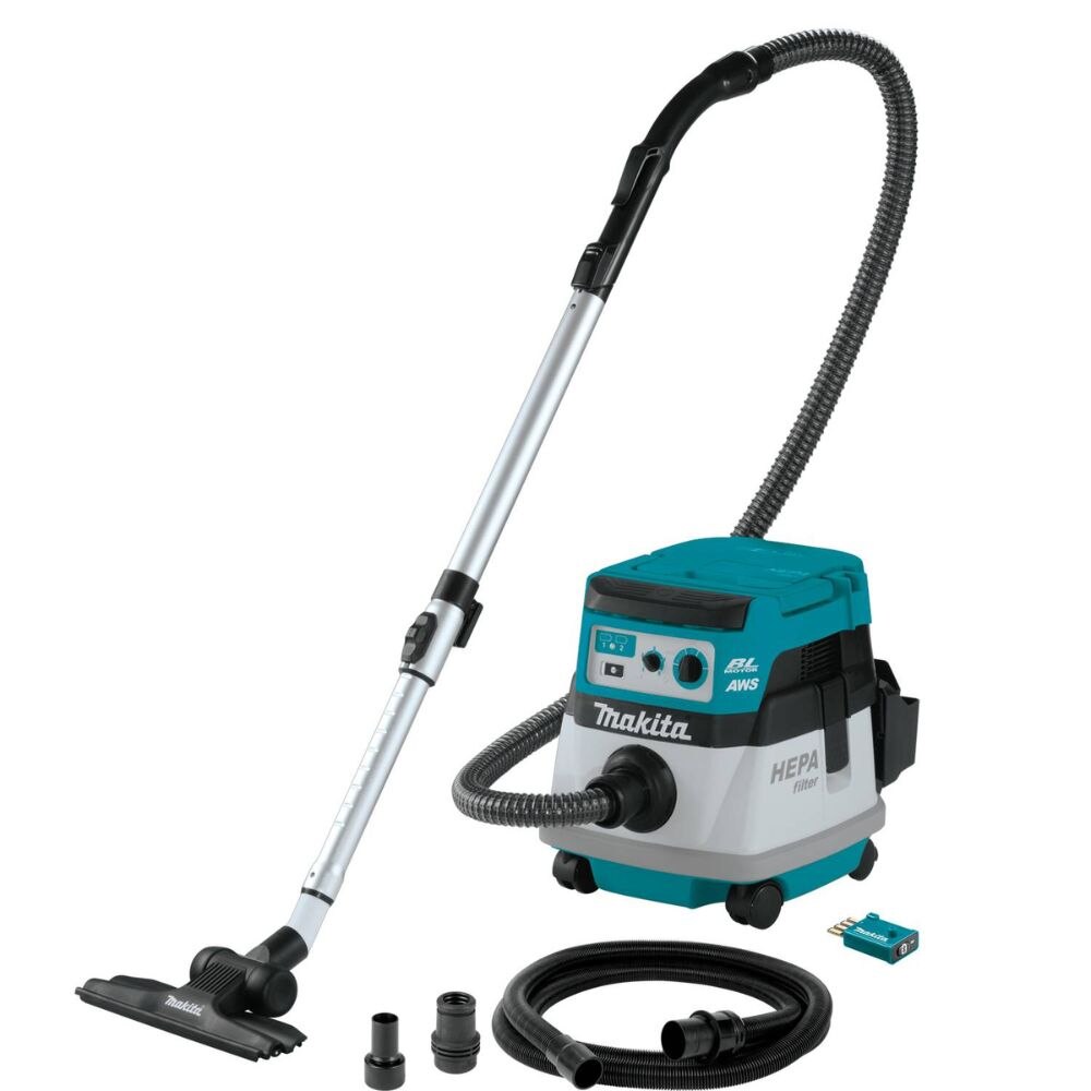 Sell your used Makita tools – Get cash for Makita XCV22ZU 36V (18V X2) LXT Brushless 2.1 Gallon HEPA Filter Dry Dust Extractor/Vacuum, AWS, Tool Only at WeBuyTool.com