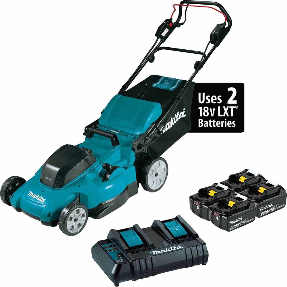 Sell your used Makita tools – Get cash for Makita XML14CT1 36V (18V X2) LXT 19" Self-Propelled Lawn Mower Kit with 4 Batteries (5.0Ah) at WeBuyTool.com