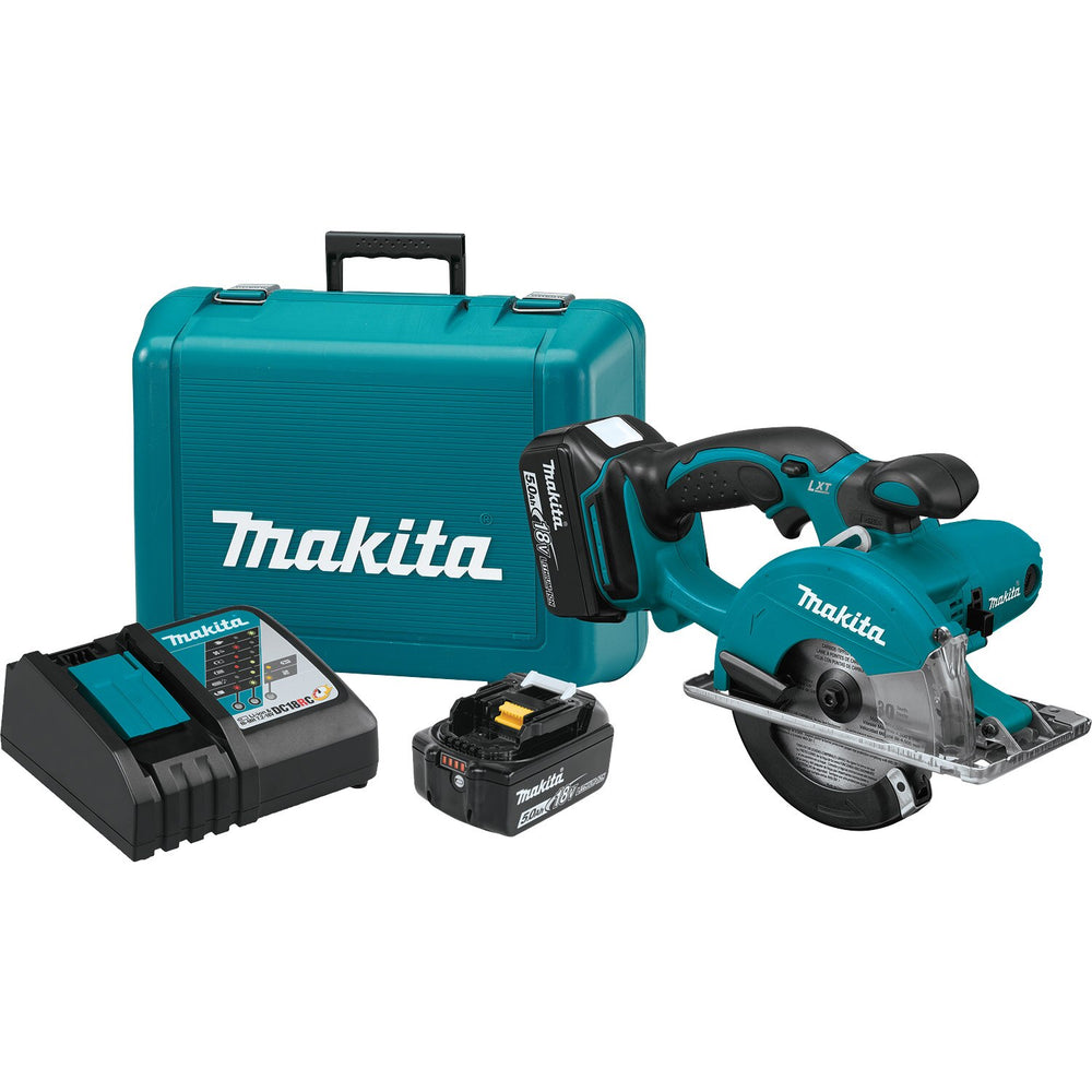 Sell your used Makita tools – Get cash for Makita XSC01T 18V LXT Li-Ion 5-3/8" Metal Cutting Saw Kit, LED, 5.0Ah at WeBuyTool.com