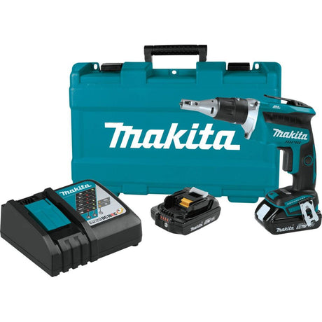 Sell your used Makita tools – Get cash for Makita XSF03R 18V LXT Lithium-Ion Compact Brushless Cordless 4,000 RPM Drywall Screwdriver Kit, var. spd., L.E.D. Light, case (2.0Ah) at WeBuyTool.com
