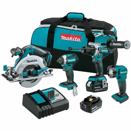 Sell your used Makita tools – Get cash for Makita XT452T 18V LXT Lithium-Ion Brushless Cordless 4 Pc. Combo Kit, XPH14Z, XDT14Z, XSH03Z, DML815, bag (5.0Ah) at WeBuyTool.com