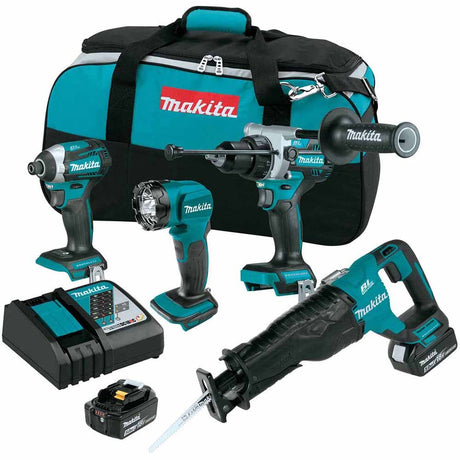 Sell your used Makita tools – Get cash for Makita XT453T 18V LXT Lithium-Ion Brushless Cordless 4 Pc. Combo Kit, XPH14Z, XDT14Z, XRJ05Z, DML815, bag (5.0Ah) at WeBuyTool.com