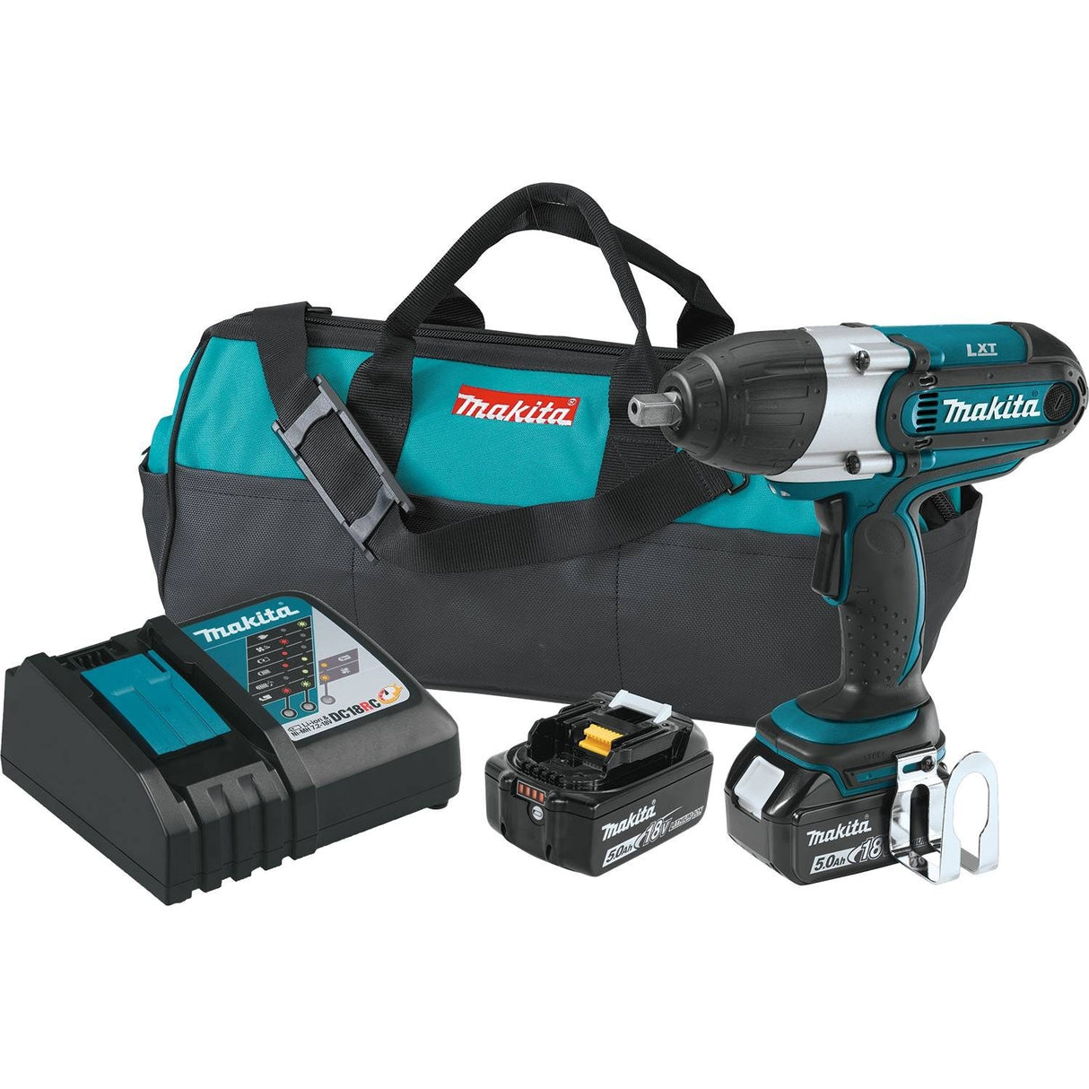 Sell your used Makita tools – Get cash for Makita XWT04TX 18V LXT Li-Ion Cordless 1/2" Square Drive Impact Wrench Kit, 5.0 Ah at WeBuyTool.com