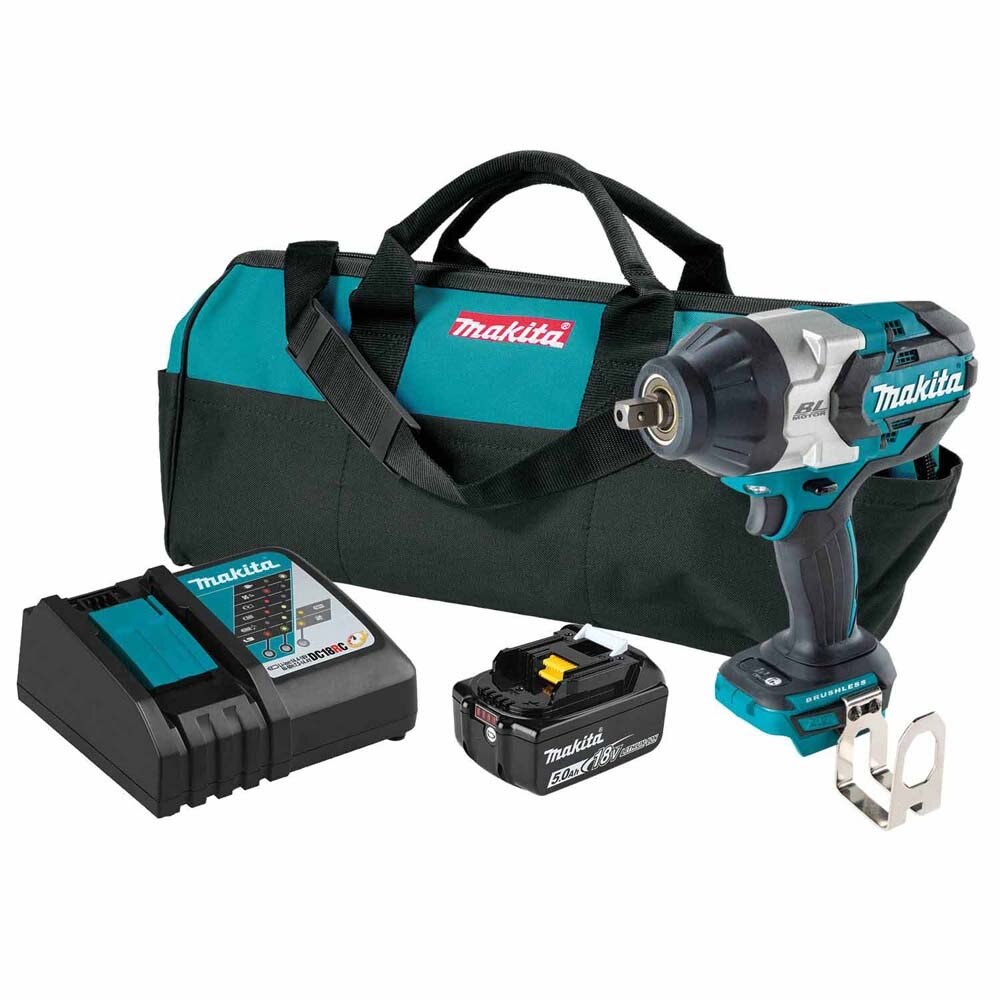 Sell your used Makita tools – Get cash for Makita XWT19T 18V LXT Lithium-Ion Brushless Cordless 3-Speed 1/2" Sq. Drive Impact Wrench Kit w/ Detent Anvil (5.0Ah) at WeBuyTool.com