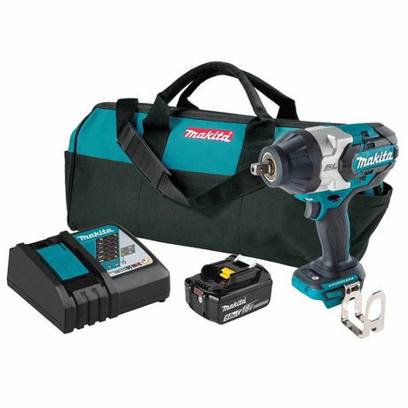 Sell your used Makita tools – Get cash for Makita XWT19T 18V LXT Lithium-Ion Brushless Cordless 3-Speed 1/2" Sq. Drive Impact Wrench Kit w/ Detent Anvil (5.0Ah) at WeBuyTool.com