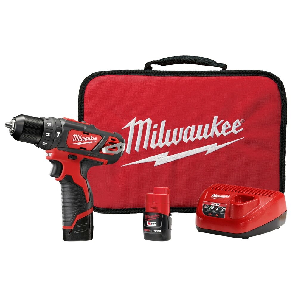Sell your used Milwaukee tools – Get cash for Milwaukee 2408-22 M12 3/8” Hmr Drill/Driver Kit at WeBuyTool.com