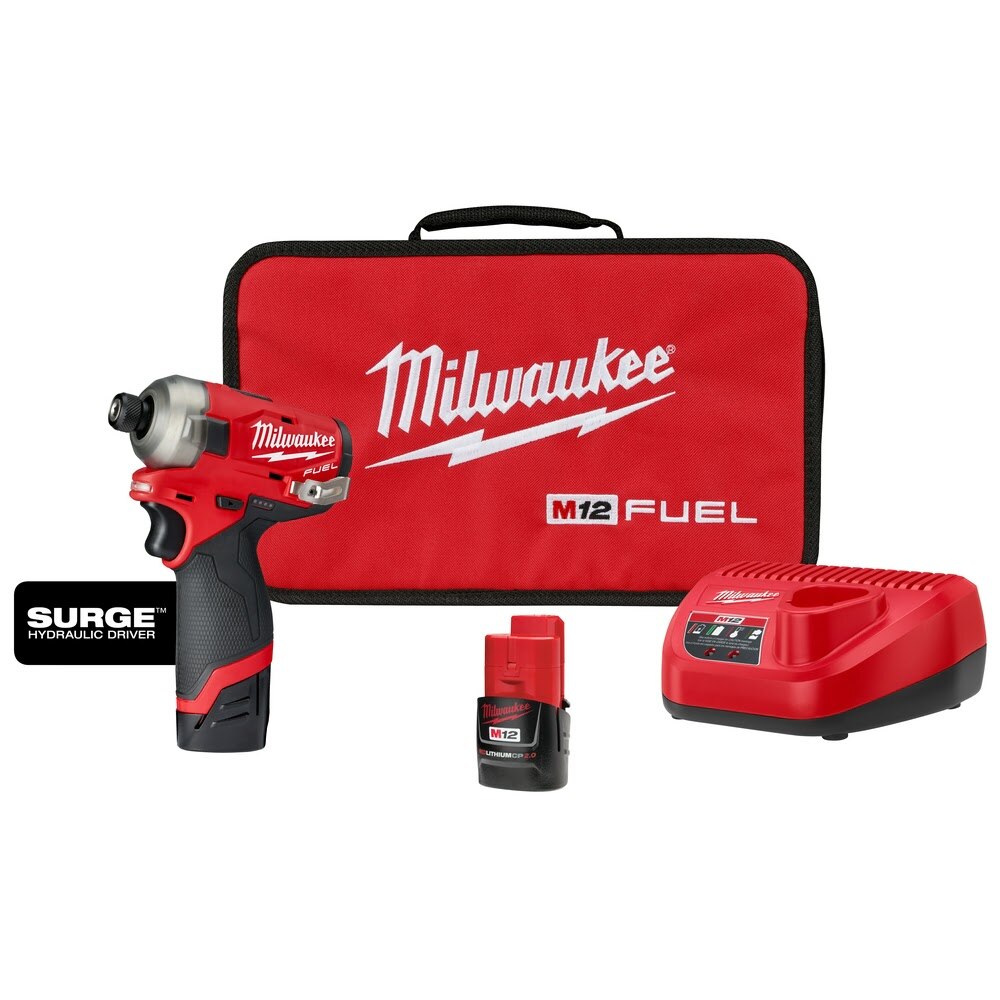 Sell your used Milwaukee tools – Get cash for Milwaukee 2551-22 M12 FUEL SURGE 1/4" Hex Hydraulic Driver 2 Battery Kit at WeBuyTool.com