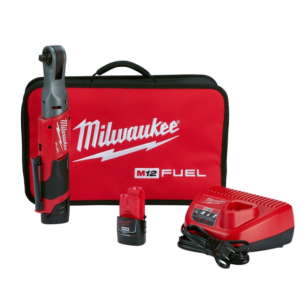 Sell your used Milwaukee tools – Get cash for Milwaukee 2557-22 M12 FUEL 3/8" Ratchet 2 Battery Kit at WeBuyTool.com