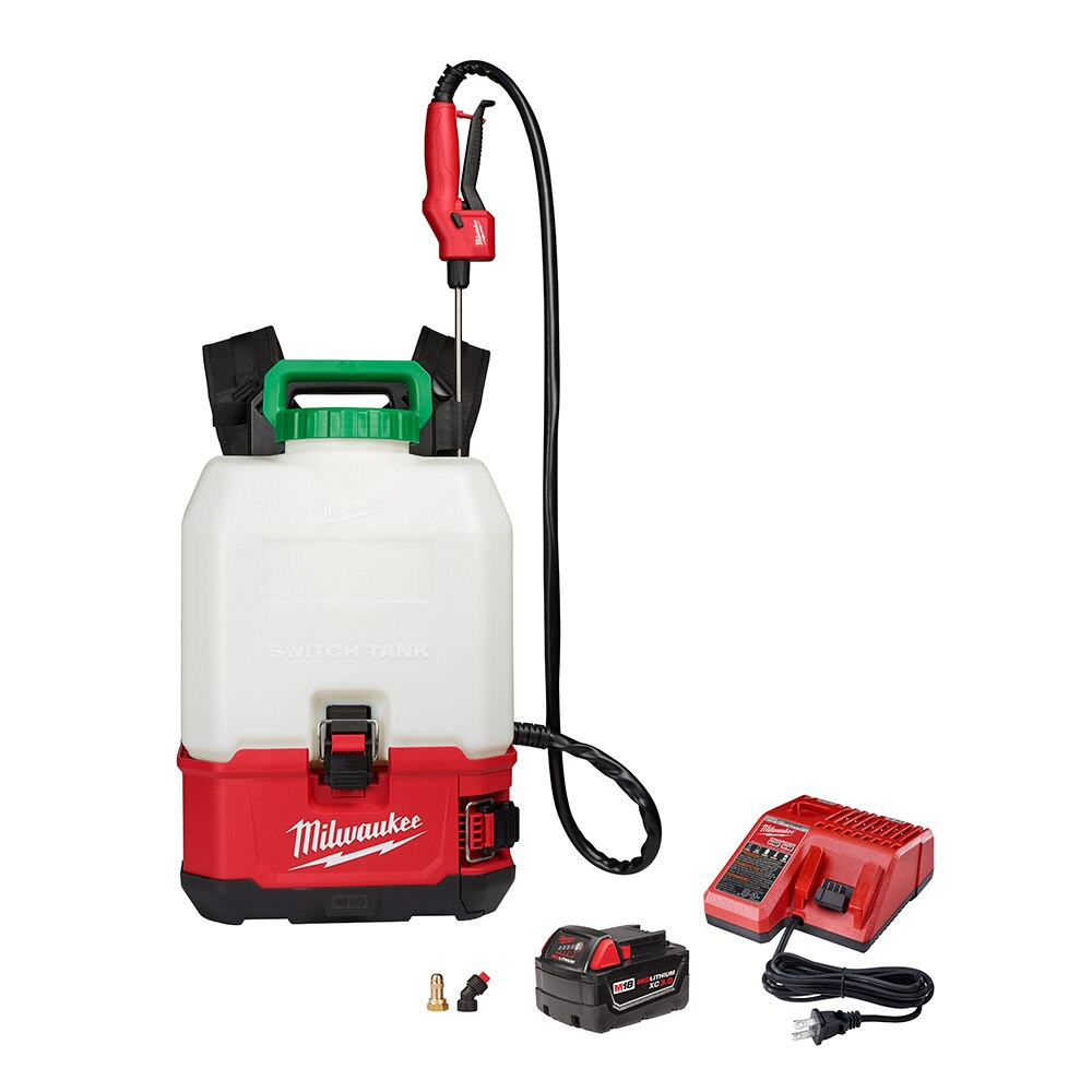 Sell your used Milwaukee tools – Get cash for Milwaukee 2820-21PS M18 SWITCH TANK 4-Gallon Backpack Sprayer Kit at WeBuyTool.com