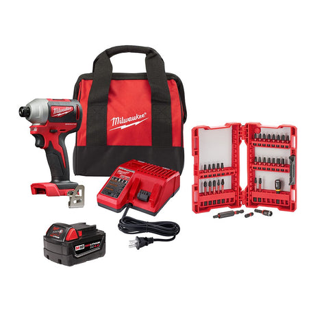 Sell your used Milwaukee tools – Get cash for Milwaukee 2850-21XC M18 Compact Brushless 1/4" Hex Impact Driver w/ Shockwave 32PC Impact Bit Set at WeBuyTool.com