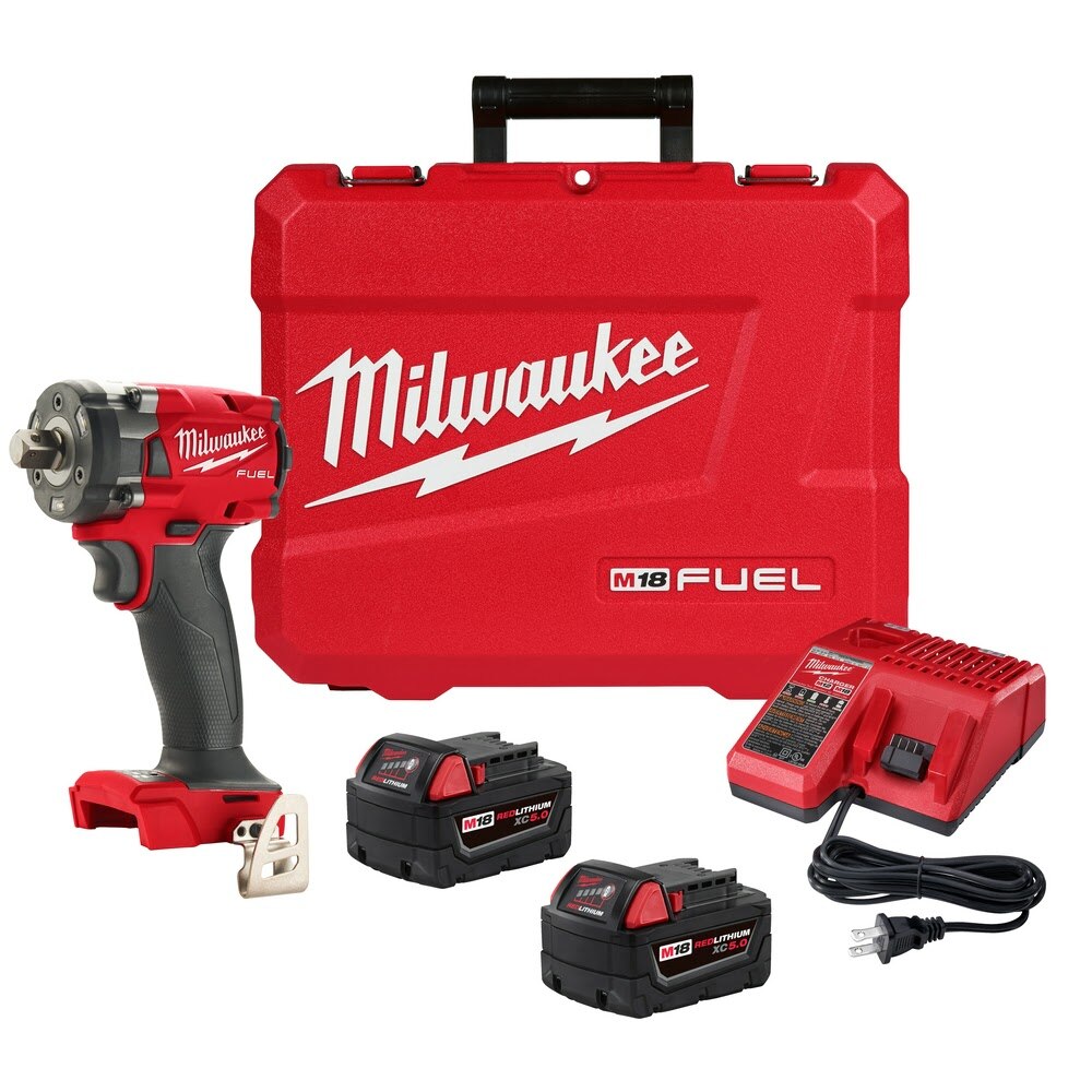Sell your used Milwaukee tools – Get cash for Milwaukee 2855P-22 M18 FUEL™ 1/2" Compact Impact Wrench w/ Pin Detent Kit at WeBuyTool.com