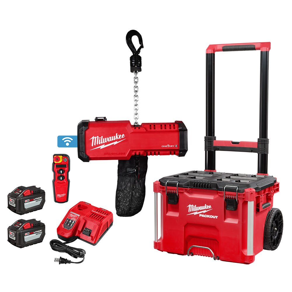 Sell your used Milwaukee tools – Get cash for Milwaukee 2983-22HD M18 Compact 1 Ton Chain Hoist w/ One Key at WeBuyTool.com