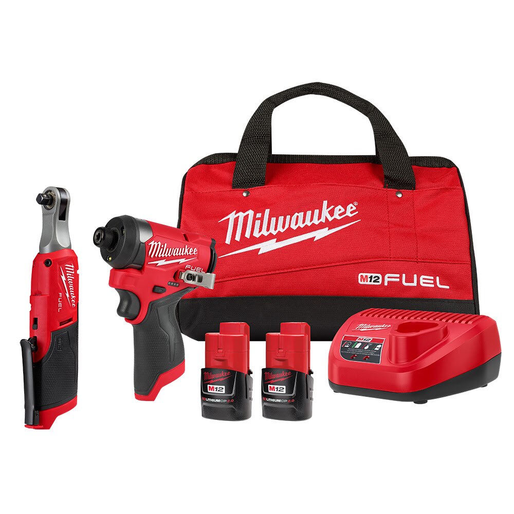 Sell your used Milwaukee tools – Get cash for Milwaukee 3453-22HSR M12 Fuel 1/4" Hex Impact Driver Kit w/ 3/8" High Speed Ratchet at WeBuyTool.com