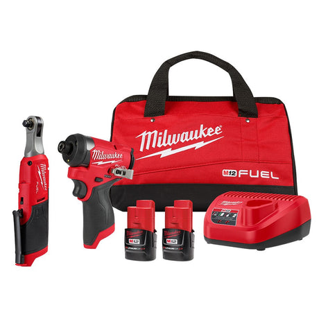 Sell your used Milwaukee tools – Get cash for Milwaukee 3453-22HSR M12 Fuel 1/4" Hex Impact Driver Kit w/ 3/8" High Speed Ratchet at WeBuyTool.com