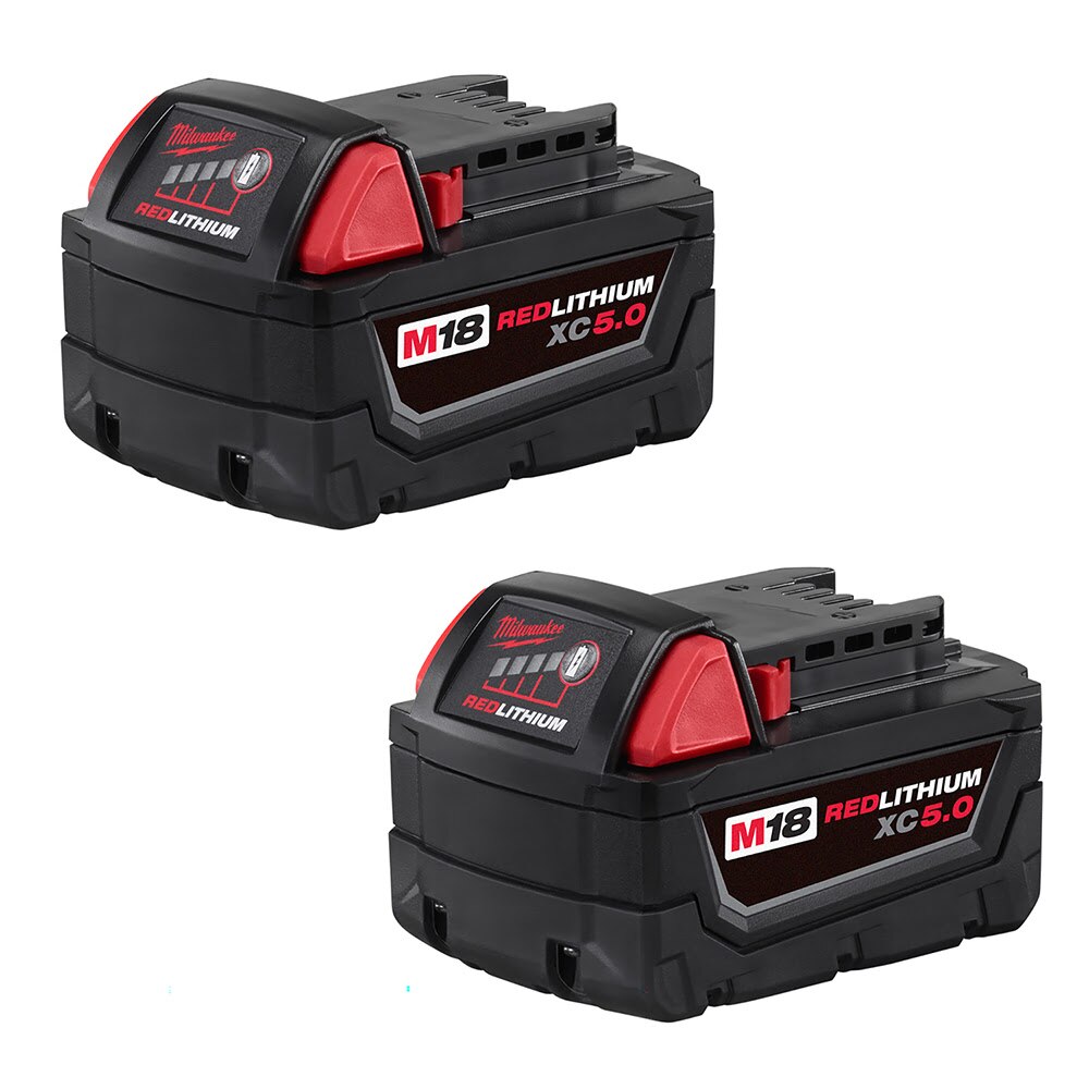 Sell your used Milwaukee tools – Get cash for Milwaukee 48-11-1852 M18 REDLITHIUM XC 5.0 Extended Capacity Battery 2 Pack at WeBuyTool.com