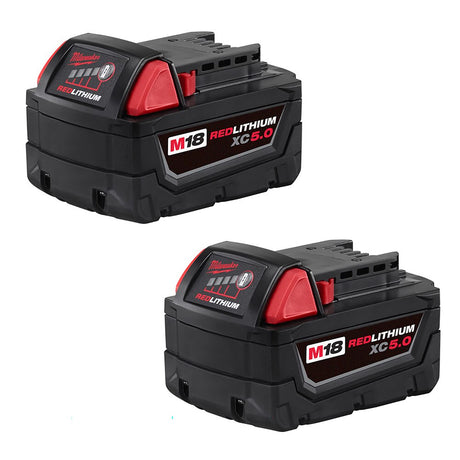 Sell your used Milwaukee tools – Get cash for Milwaukee 48-11-1852 M18 REDLITHIUM XC 5.0 Extended Capacity Battery 2 Pack at WeBuyTool.com
