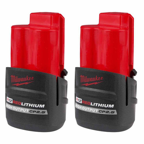 Sell your used Milwaukee tools – Get cash for Milwaukee 48-11-2425S M12 High Output CP2.5 Battery 2PK at WeBuyTool.com