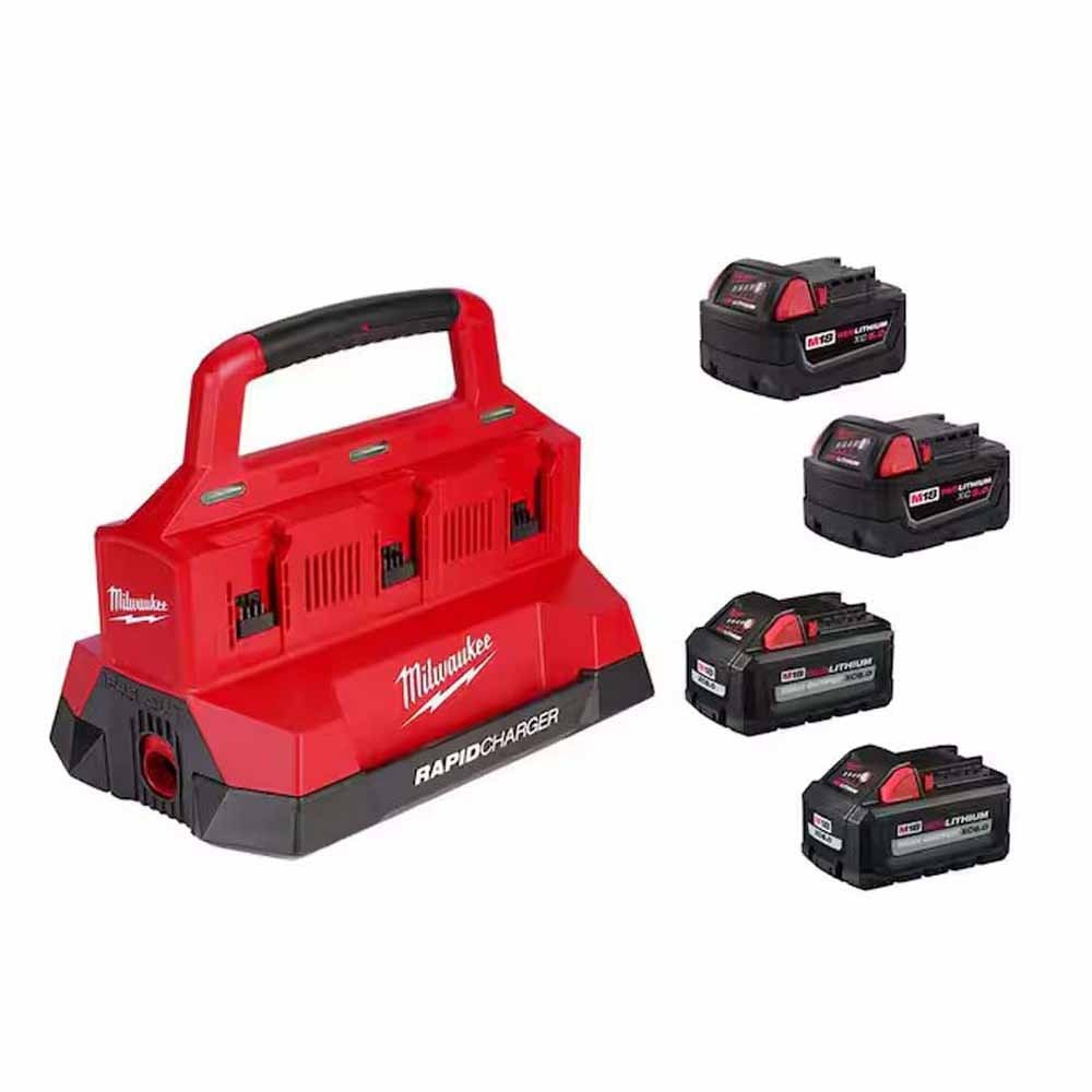 Sell your used Milwaukee tools – Get cash for Milwaukee 48-59-1865POC M18™ PACKOUT™ Six Bay Rapid Charger Kit w/ (2) M18™ HIGH OUTPUT™ XC6.0’s & (2) M18™ REDLITHIUM™ XC5.0’s at WeBuyTool.com