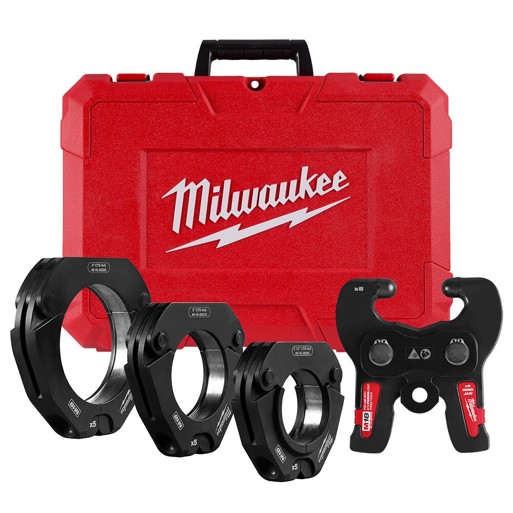 Sell your used Milwaukee tools – Get cash for Milwaukee 49-16-2690X 2-1/2" - 4" CTS-V Pivoting Press Ring Kit for M18 FORCE LOGIC Press Tools at WeBuyTool.com