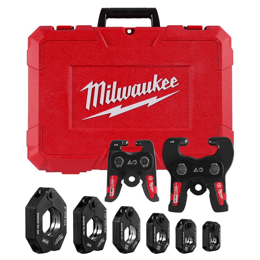 Sell your used Milwaukee tools – Get cash for Milwaukee 49-16-2692X 1/2" - 2" CTS-V Pivoting Press Ring Kit for M18 FORCE LOGIC Press Tools at WeBuyTool.com